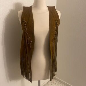 Vintage fringe vest